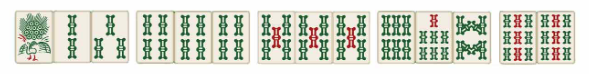 Winning combination of mahjong tiles